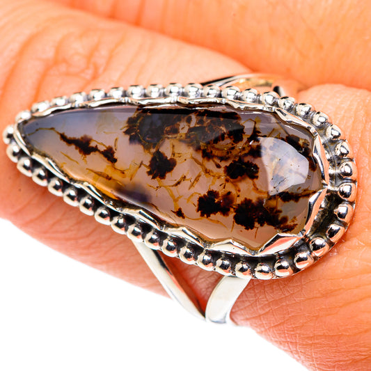 Scenic Dendritic Agate Rings handcrafted by Ana Silver Co - RING88074