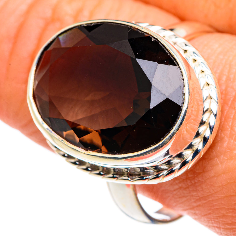 Smoky Quartz Rings handcrafted by Ana Silver Co - RING88077