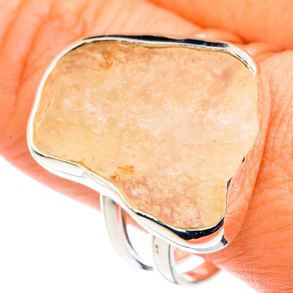 Libyan Desert Glass Rings handcrafted by Ana Silver Co - RING88079