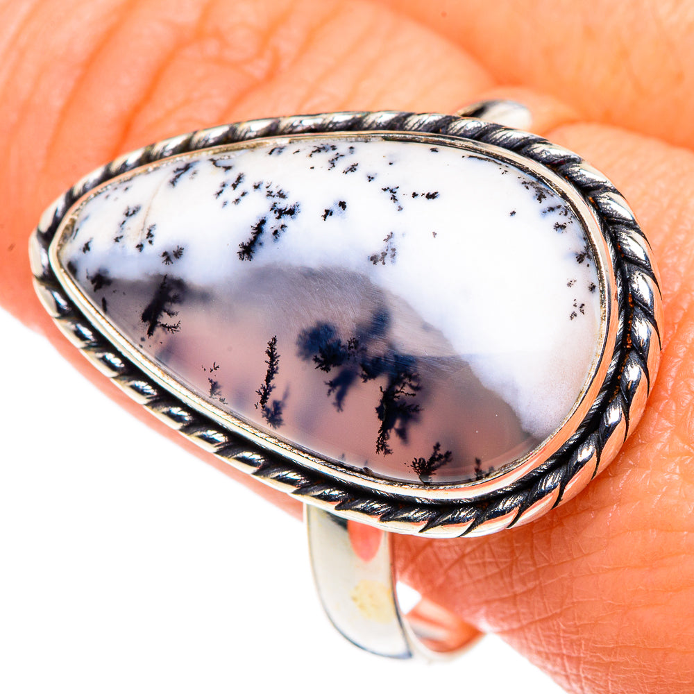 Dendritic Opal Rings handcrafted by Ana Silver Co - RING88089