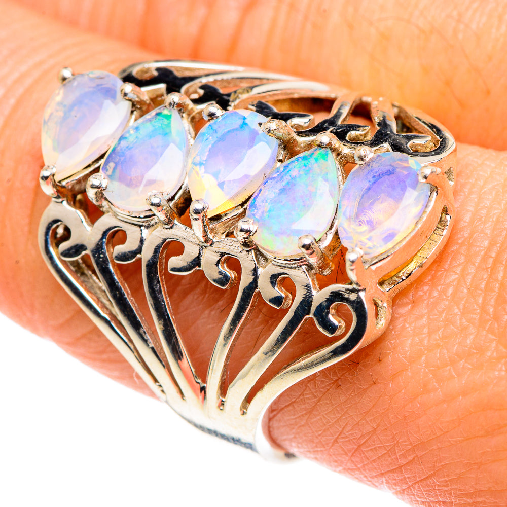 Ethiopian Opal Rings handcrafted by Ana Silver Co - RING88092