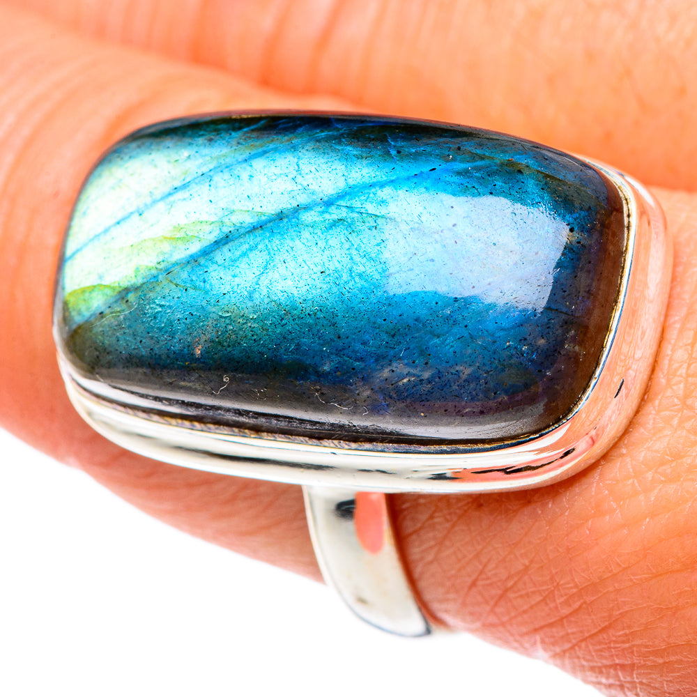 Labradorite Rings handcrafted by Ana Silver Co - RING88096