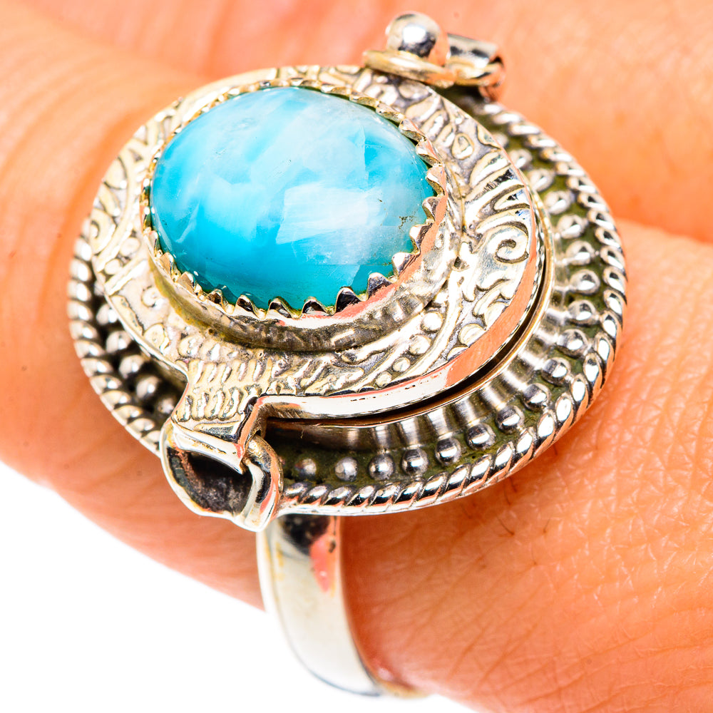 Larimar Rings handcrafted by Ana Silver Co - RING88098