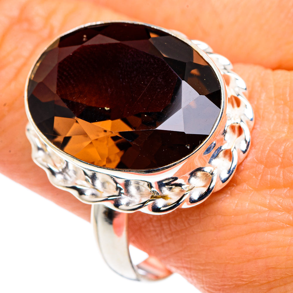 Smoky Quartz Rings handcrafted by Ana Silver Co - RING88102