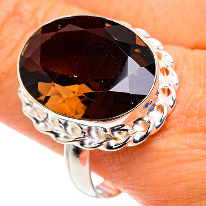 Smoky Quartz Rings handcrafted by Ana Silver Co - RING88102