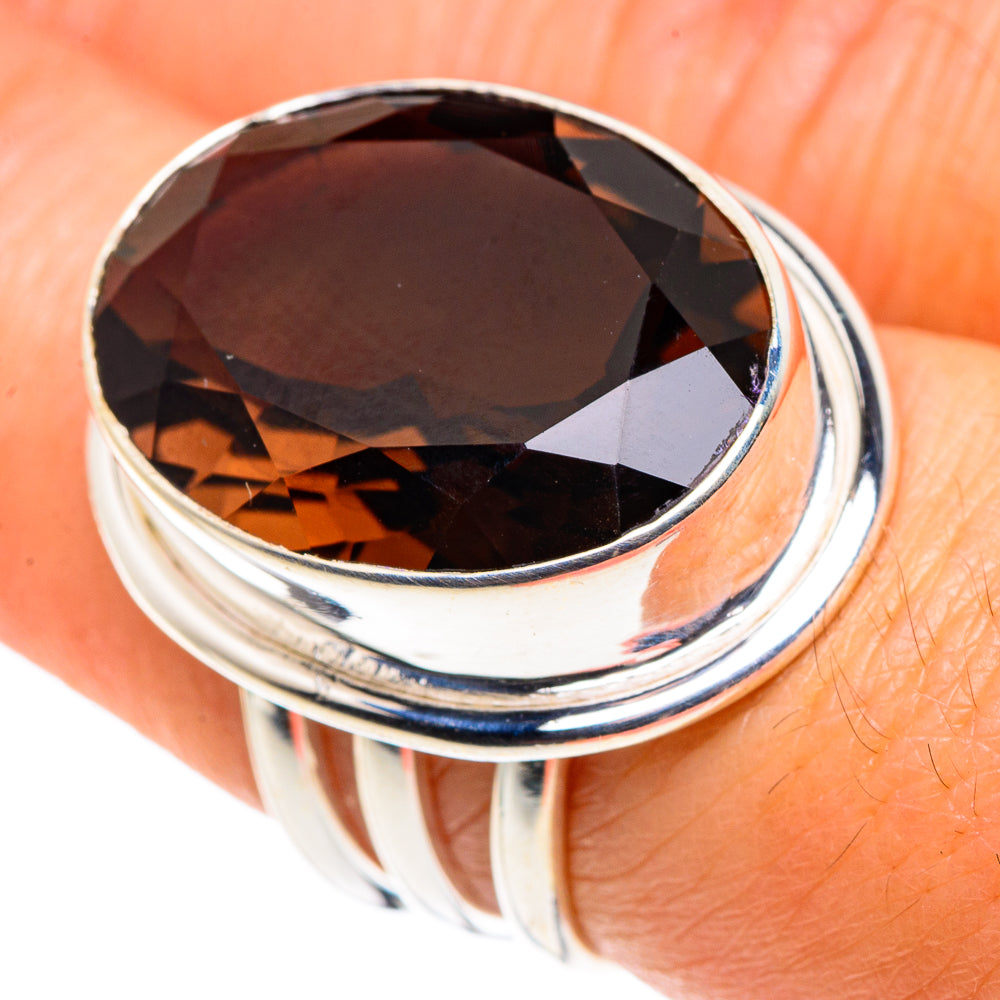 Smoky Quartz Rings handcrafted by Ana Silver Co - RING88105