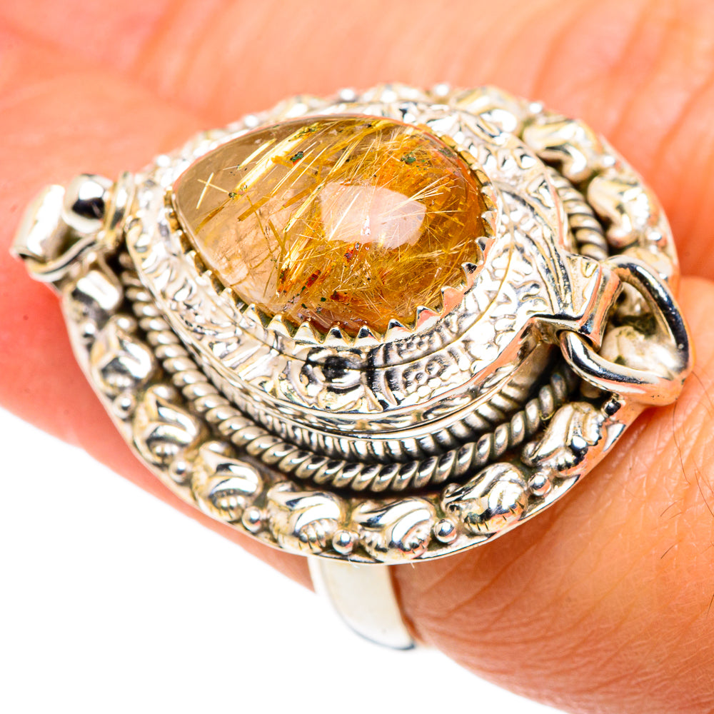 Rutilated Quartz Rings handcrafted by Ana Silver Co - RING88114