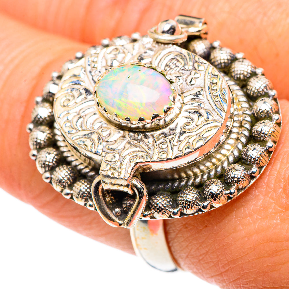Ethiopian Opal Rings handcrafted by Ana Silver Co - RING88115