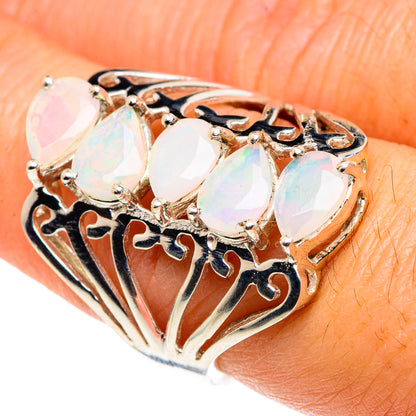 Ethiopian Opal Rings handcrafted by Ana Silver Co - RING88116