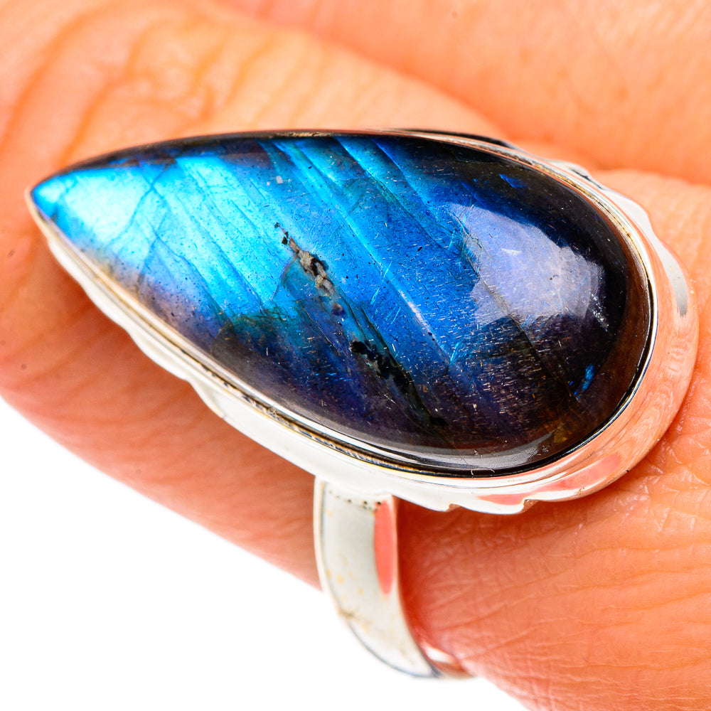 Labradorite Rings handcrafted by Ana Silver Co - RING88122
