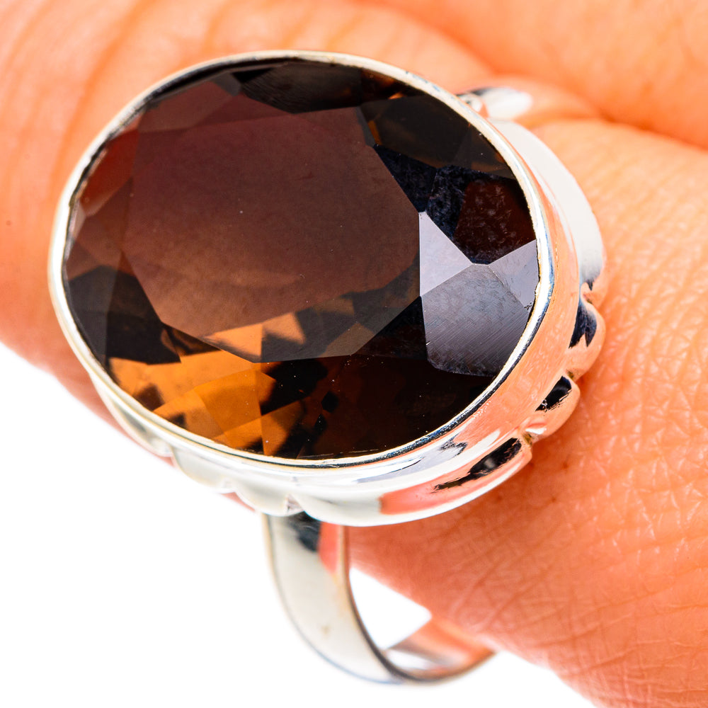 Smoky Quartz Rings handcrafted by Ana Silver Co - RING88126