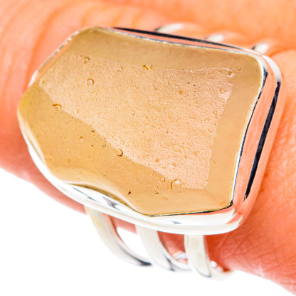 Libyan Desert Glass Rings handcrafted by Ana Silver Co - RING88129