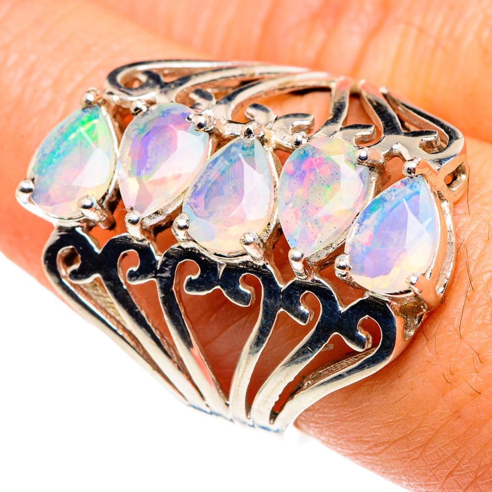 Ethiopian Opal Rings handcrafted by Ana Silver Co - RING88130