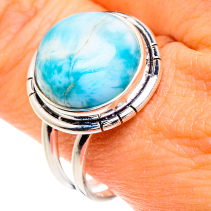 Larimar Rings handcrafted by Ana Silver Co - RING88131
