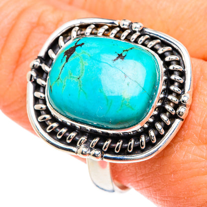 Tibetan Turquoise Rings handcrafted by Ana Silver Co - RING88132