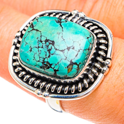 Tibetan Turquoise Rings handcrafted by Ana Silver Co - RING88139