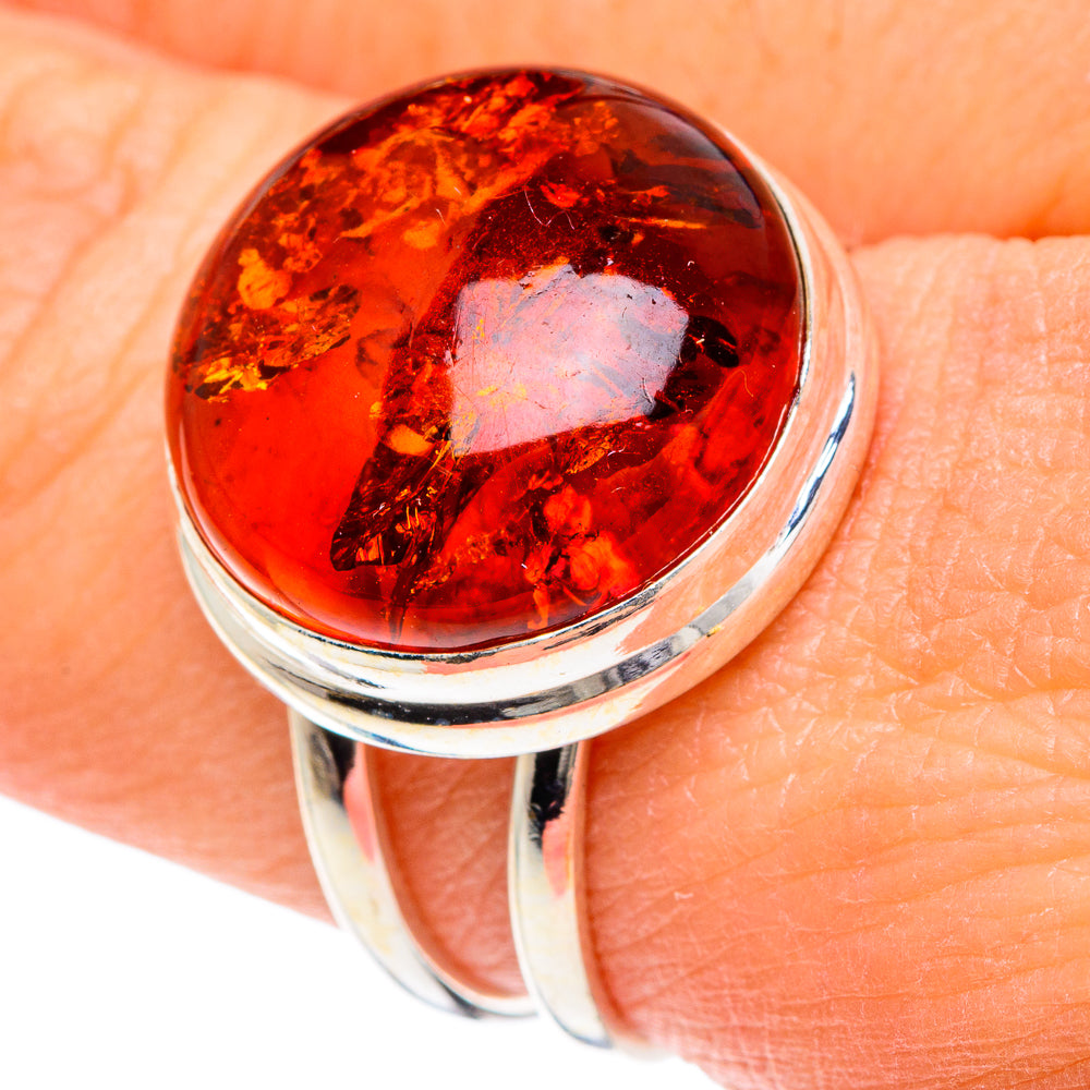Baltic Amber Rings handcrafted by Ana Silver Co - RING88143