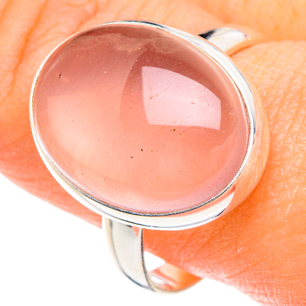 Rose Quartz Rings handcrafted by Ana Silver Co - RING88148