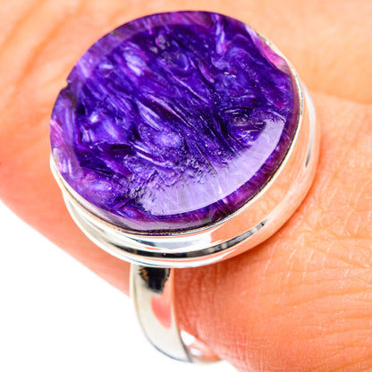Charoite Rings handcrafted by Ana Silver Co - RING88152