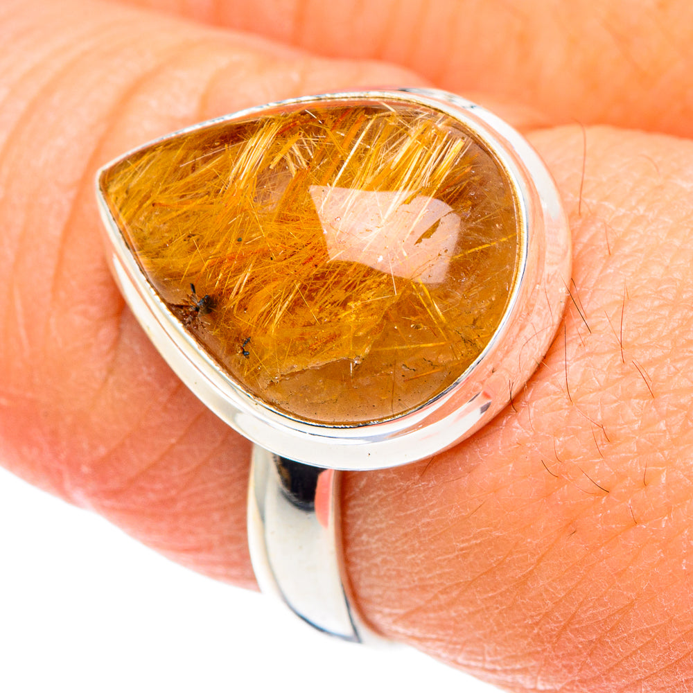 Rutilated Quartz Rings handcrafted by Ana Silver Co - RING88154