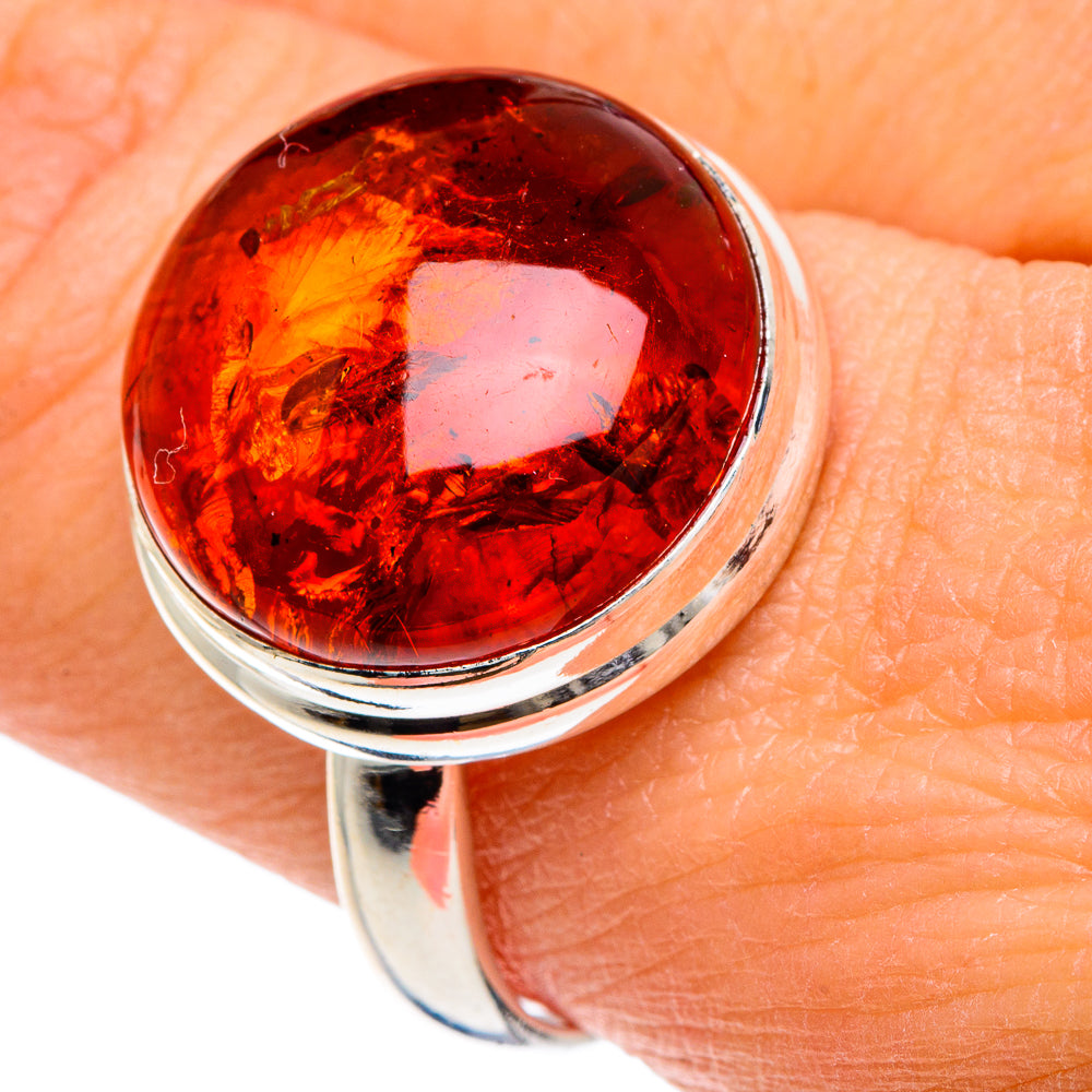 Baltic Amber Rings handcrafted by Ana Silver Co - RING88174