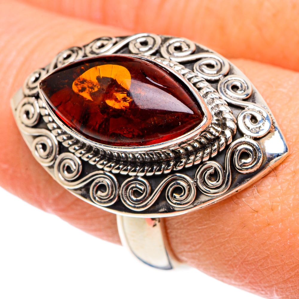 Baltic Amber Rings handcrafted by Ana Silver Co - RING88175
