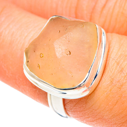 Libyan Desert Glass Rings handcrafted by Ana Silver Co - RING88176