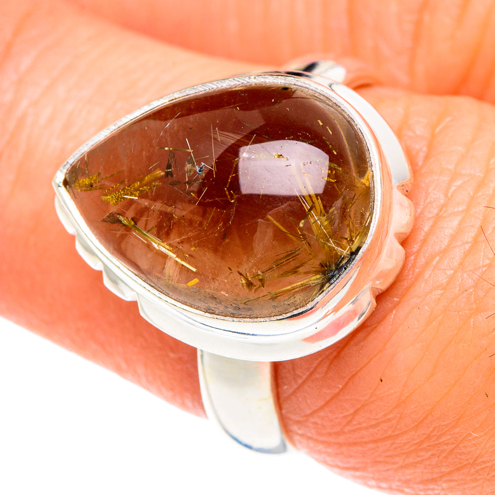 Rutilated Quartz Rings handcrafted by Ana Silver Co - RING88184