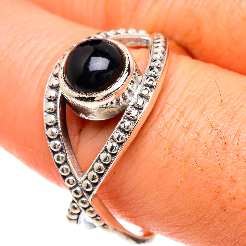 Black Onyx Rings handcrafted by Ana Silver Co - RING88187