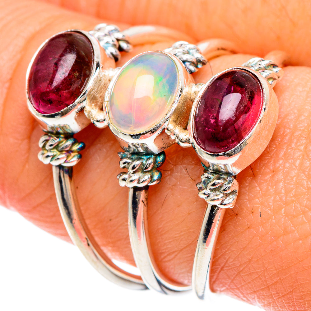Ethiopian Opal Rings handcrafted by Ana Silver Co - RING88193