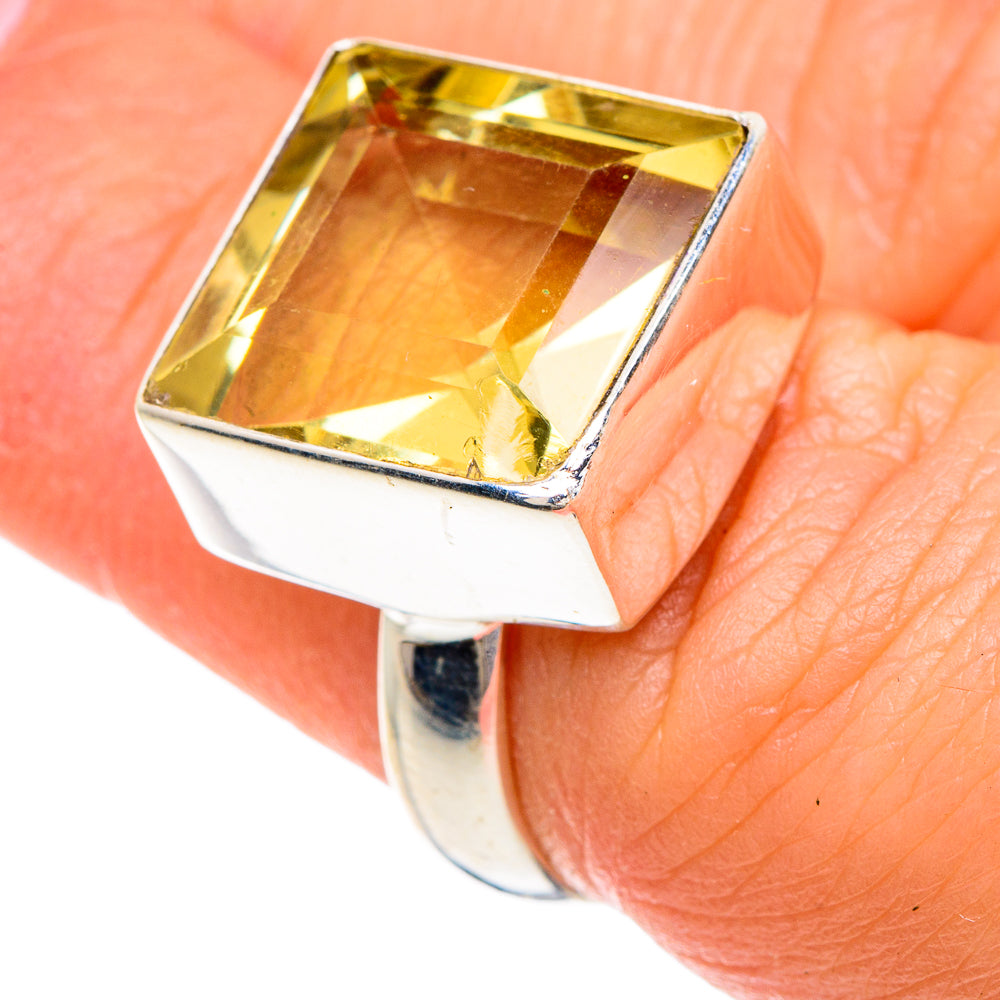 Lemon Quartz Rings handcrafted by Ana Silver Co - RING88194