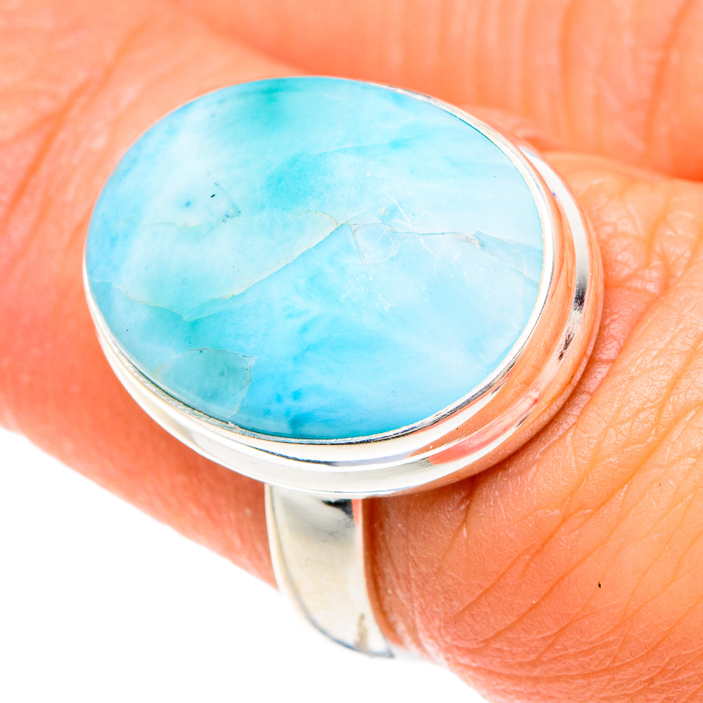 Larimar Rings handcrafted by Ana Silver Co - RING88197