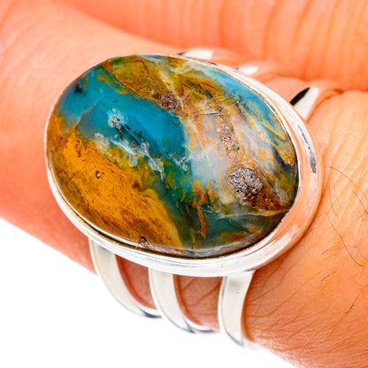 Peruvian Opal Rings handcrafted by Ana Silver Co - RING88201