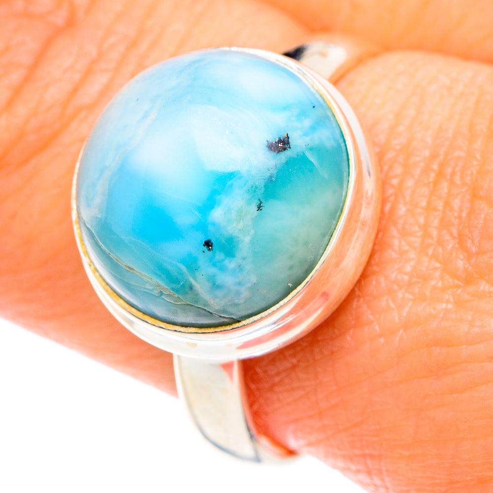 Larimar Rings handcrafted by Ana Silver Co - RING88204