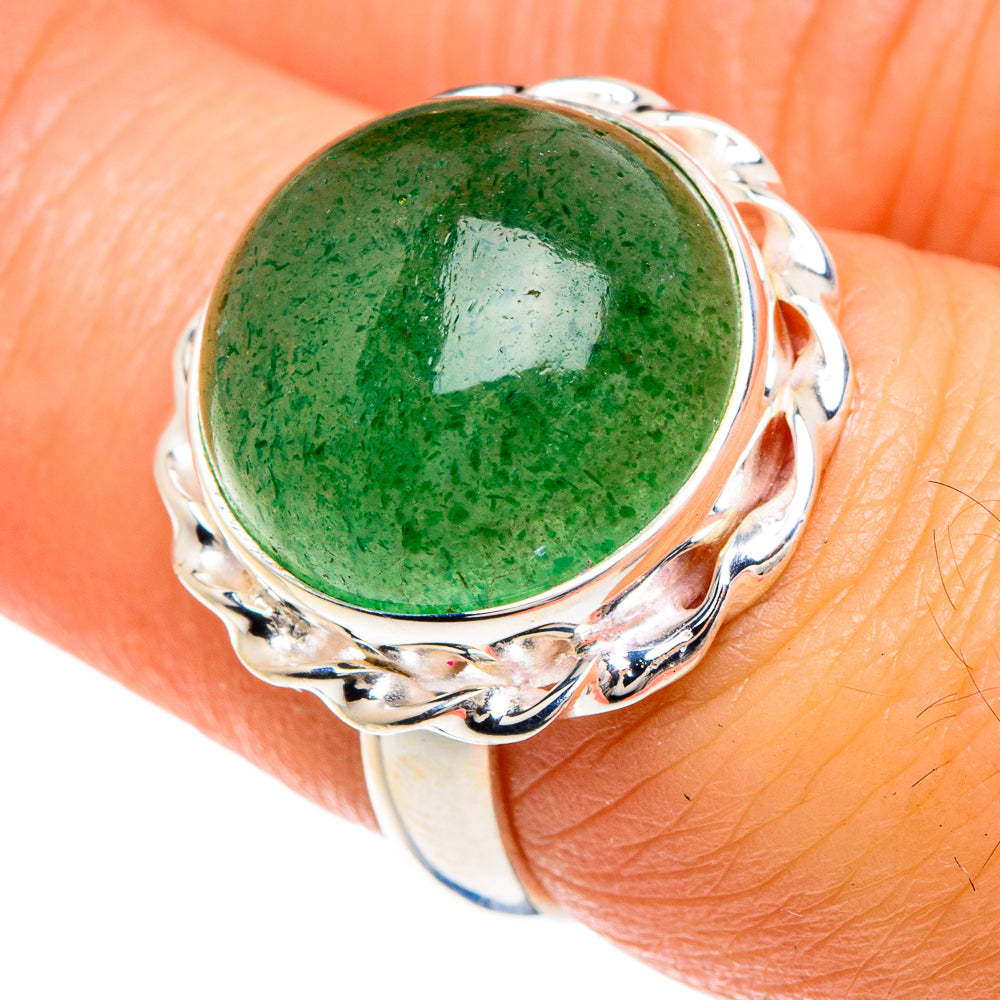 Green Aventurine Rings handcrafted by Ana Silver Co - RING88205