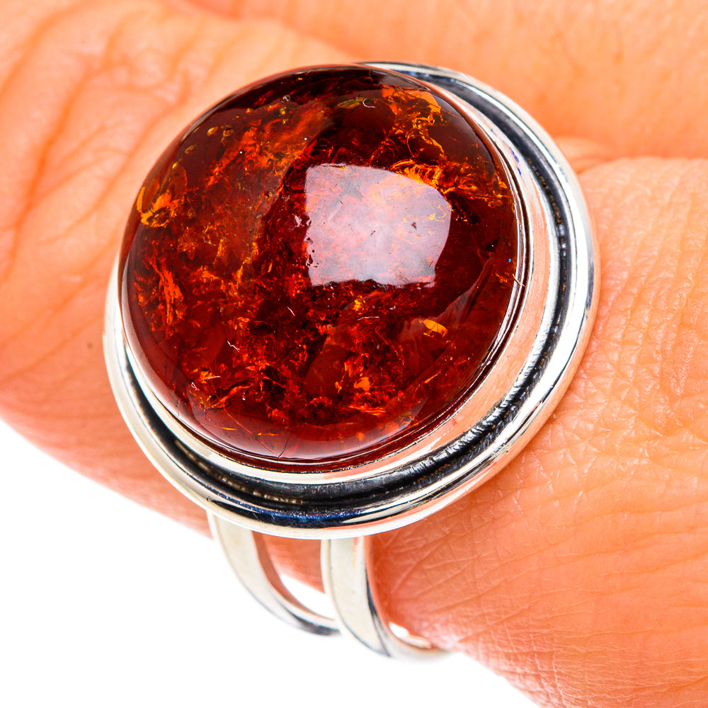 Baltic Amber Rings handcrafted by Ana Silver Co - RING88208