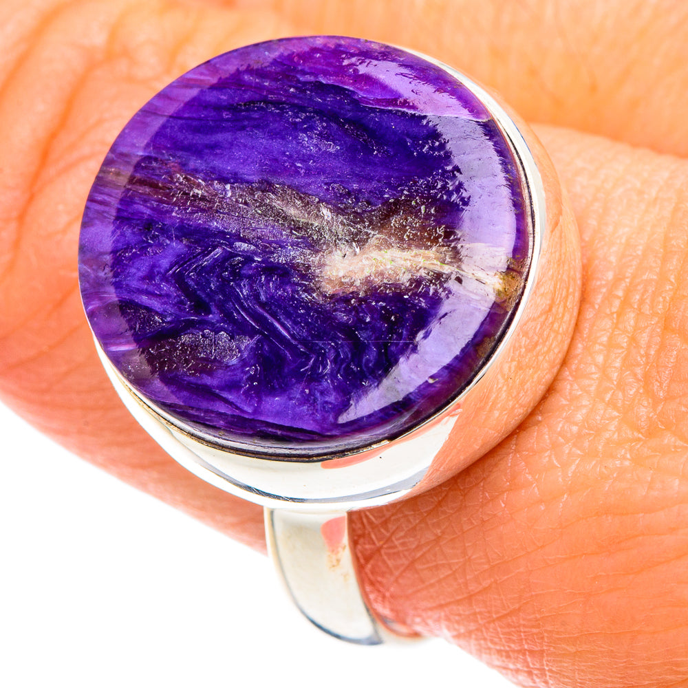 Charoite Rings handcrafted by Ana Silver Co - RING88216