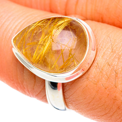 Rutilated Quartz Rings handcrafted by Ana Silver Co - RING88217