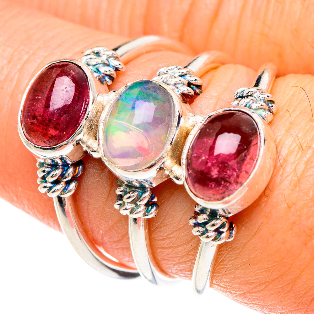 Ethiopian Opal Rings handcrafted by Ana Silver Co - RING88222