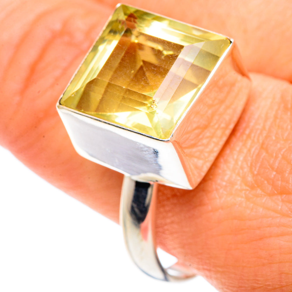 Lemon Quartz Rings handcrafted by Ana Silver Co - RING88223