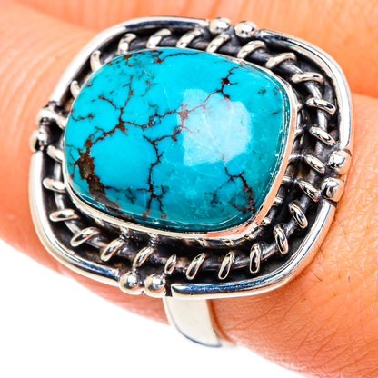 Tibetan Turquoise Rings handcrafted by Ana Silver Co - RING88225