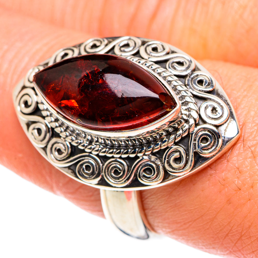 Baltic Amber Rings handcrafted by Ana Silver Co - RING88238