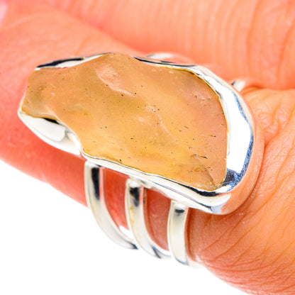 Libyan Desert Glass Rings handcrafted by Ana Silver Co - RING88242