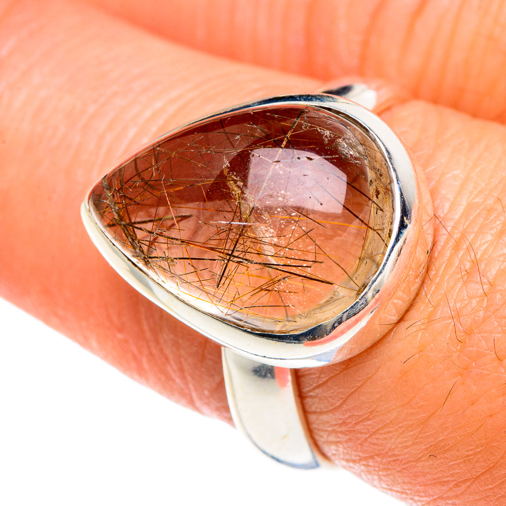 Rutilated Quartz Rings handcrafted by Ana Silver Co - RING88249