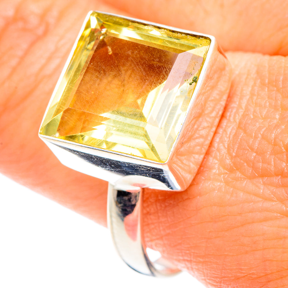 Lemon Quartz Rings handcrafted by Ana Silver Co - RING88253