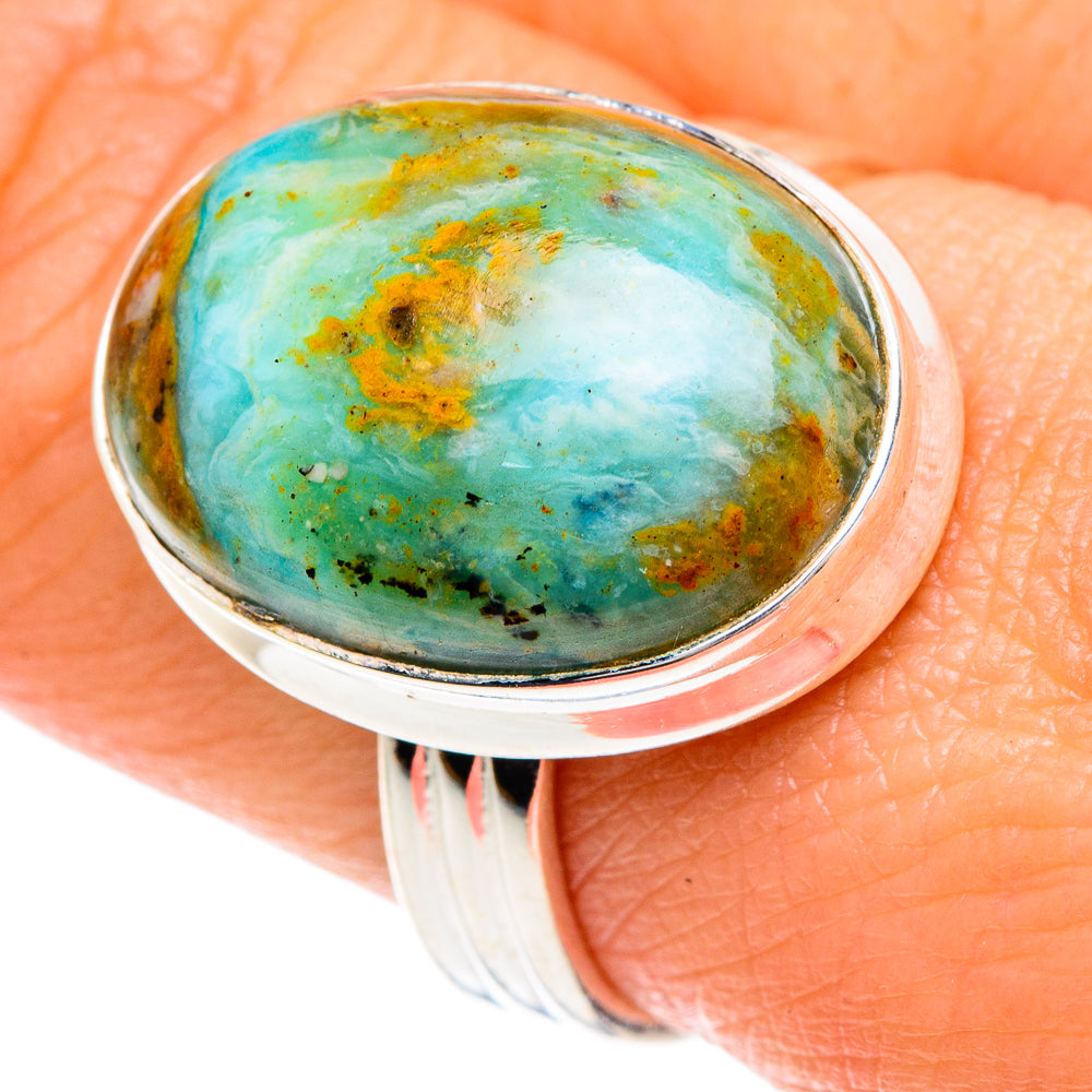 Peruvian Opal Rings handcrafted by Ana Silver Co - RING88260
