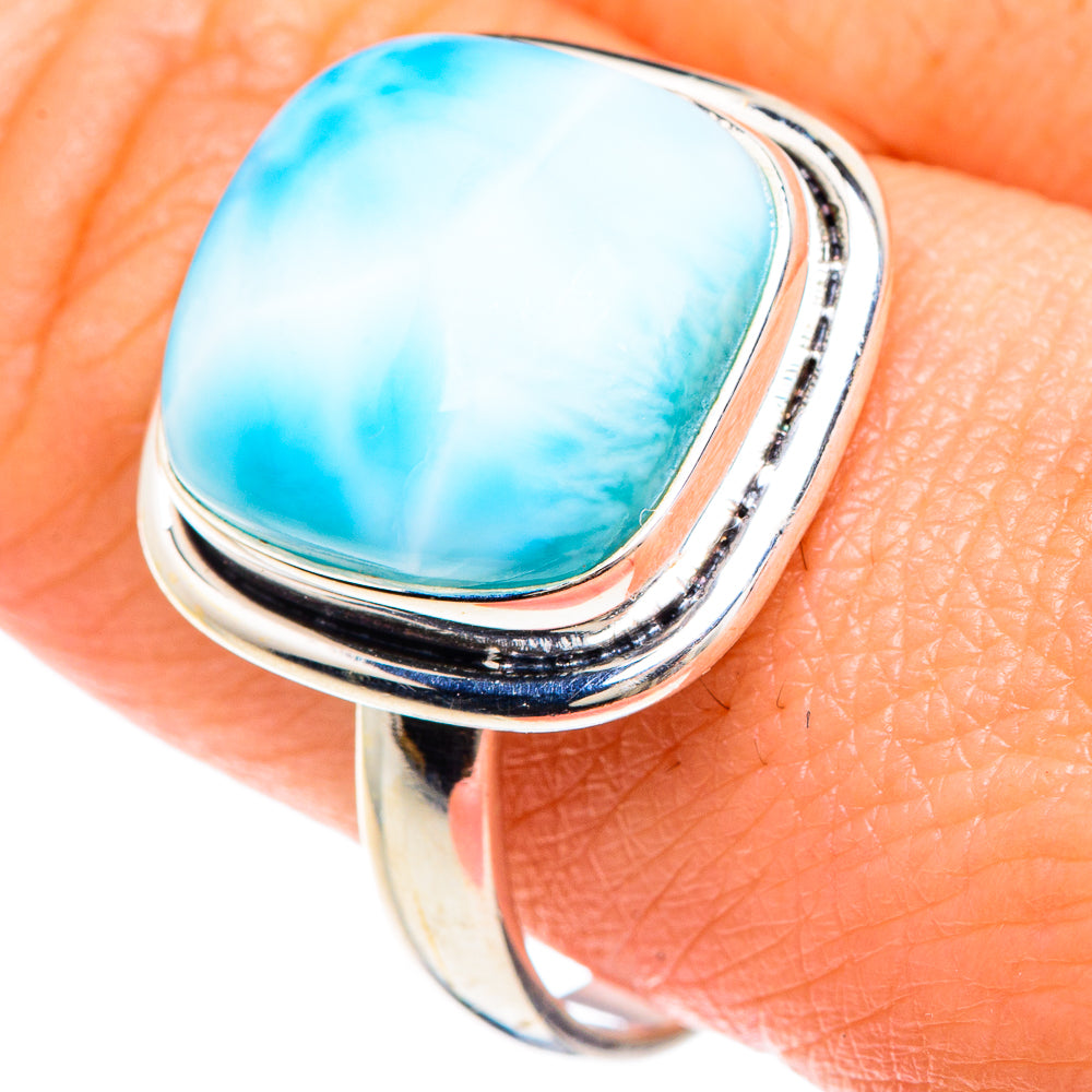 Larimar Rings handcrafted by Ana Silver Co - RING88263