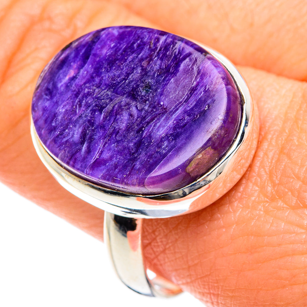 Charoite Rings handcrafted by Ana Silver Co - RING88272