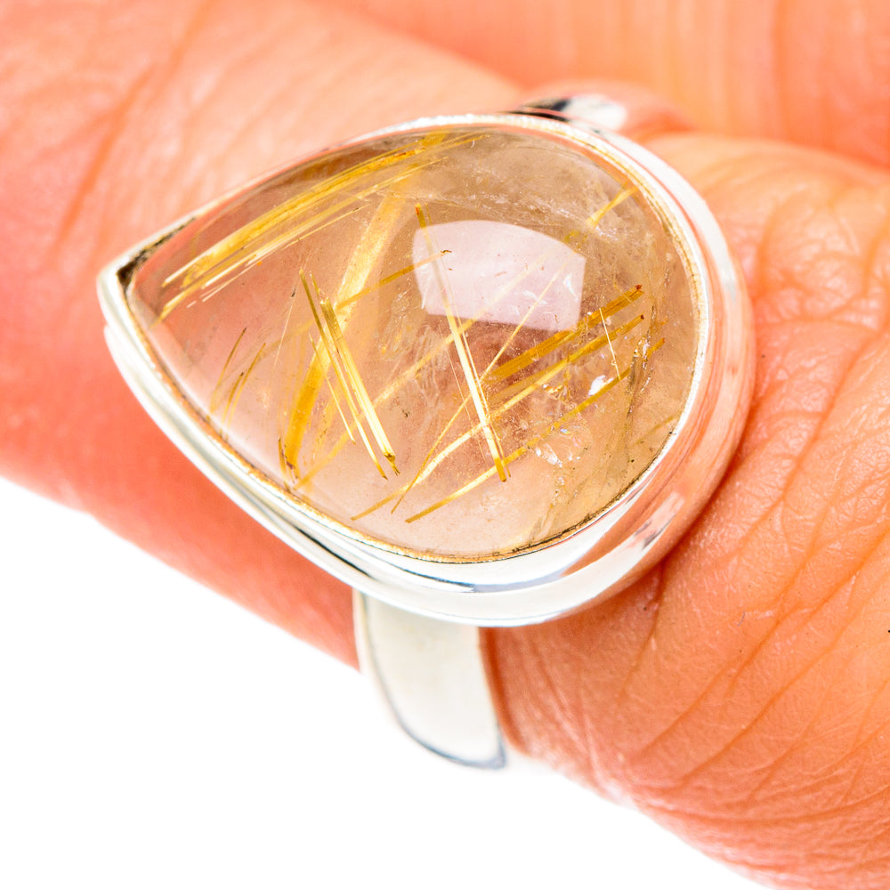 Rutilated Quartz Rings handcrafted by Ana Silver Co - RING88274