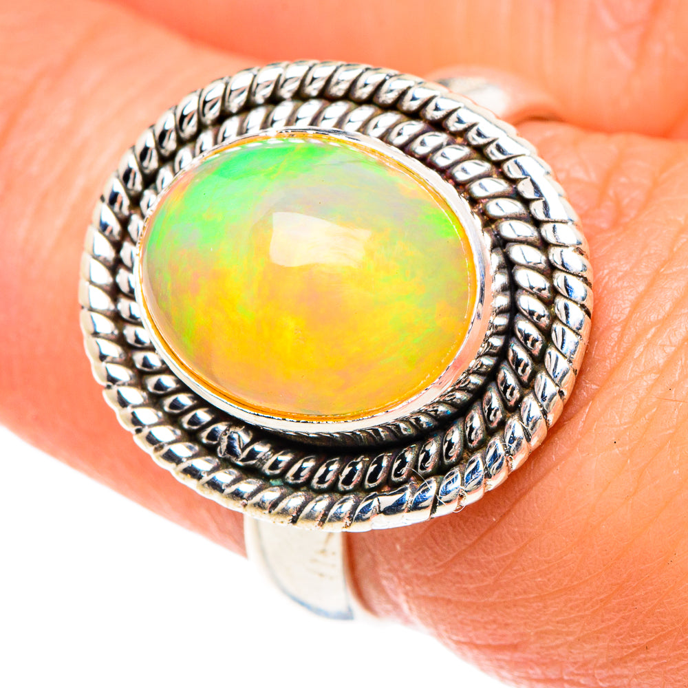 Ethiopian Opal Rings handcrafted by Ana Silver Co - RING88279